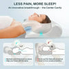 Oreiller cervical en mousse à mémoire de forme, oreiller orthopédique de Contour ergonomique 2 en 1 pour le soutien de la douleur au cou, taie d'oreiller de remplacement, 1 pièce