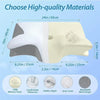 Oreiller cervical en mousse à mémoire de forme, oreiller orthopédique de Contour ergonomique 2 en 1 pour le soutien de la douleur au cou, taie d'oreiller de remplacement, 1 pièce