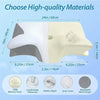 Oreiller cervical en mousse à mémoire de forme, oreiller orthopédique de Contour ergonomique 2 en 1 pour le soutien de la douleur au cou, taie d'oreiller de remplacement, 1 pièce