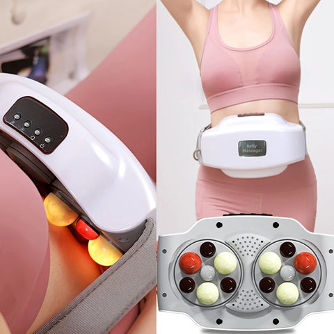 Appareil de massage abdominal chauffant | Inspiré du Bian Shi, favorise digestion & bien-être