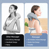 Châle de massage sans fil | Pétrissage profond du cou & du dos, moteur puissant 26W