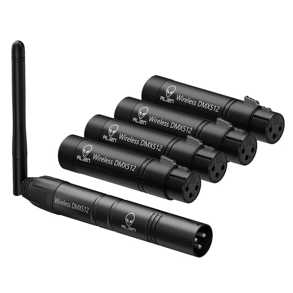 Contrôleur DMX 512 sans fil 2.4 GHz | Émetteur & récepteur XLR pour éclairage de scène LED, PAR, DJ & bars