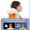 Châle de massage sans fil | Pétrissage profond du cou & du dos, moteur puissant 26W