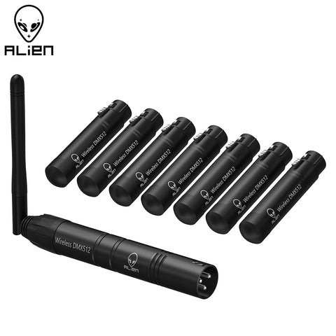 Contrôleur DMX 512 sans fil 2.4 GHz | Émetteur & récepteur XLR pour éclairage de scène LED, PAR, DJ & bars
