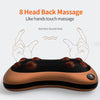 Masseur de tête voiture maison Cervical Shiatsu Massage cou dos taille corps électrique multifonctionnel Massage oreiller coussin