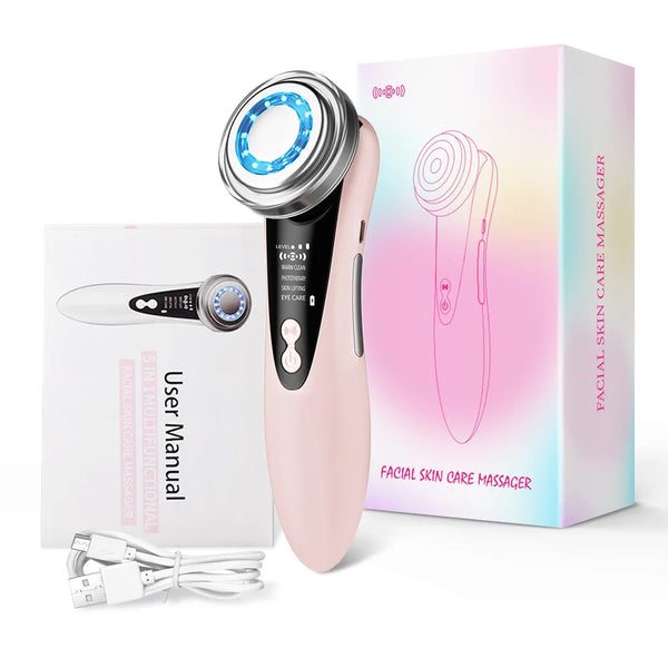 Appareil facial 4 en 1 RF & EMS | Raffermissement, anti-âge & élimination du double menton