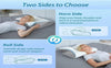 Oreiller cervical en mousse à mémoire de forme, oreiller orthopédique de Contour ergonomique 2 en 1 pour le soutien de la douleur au cou, taie d'oreiller de remplacement, 1 pièce